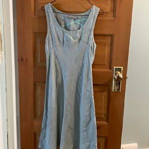 Baby blue horny toad linen dress